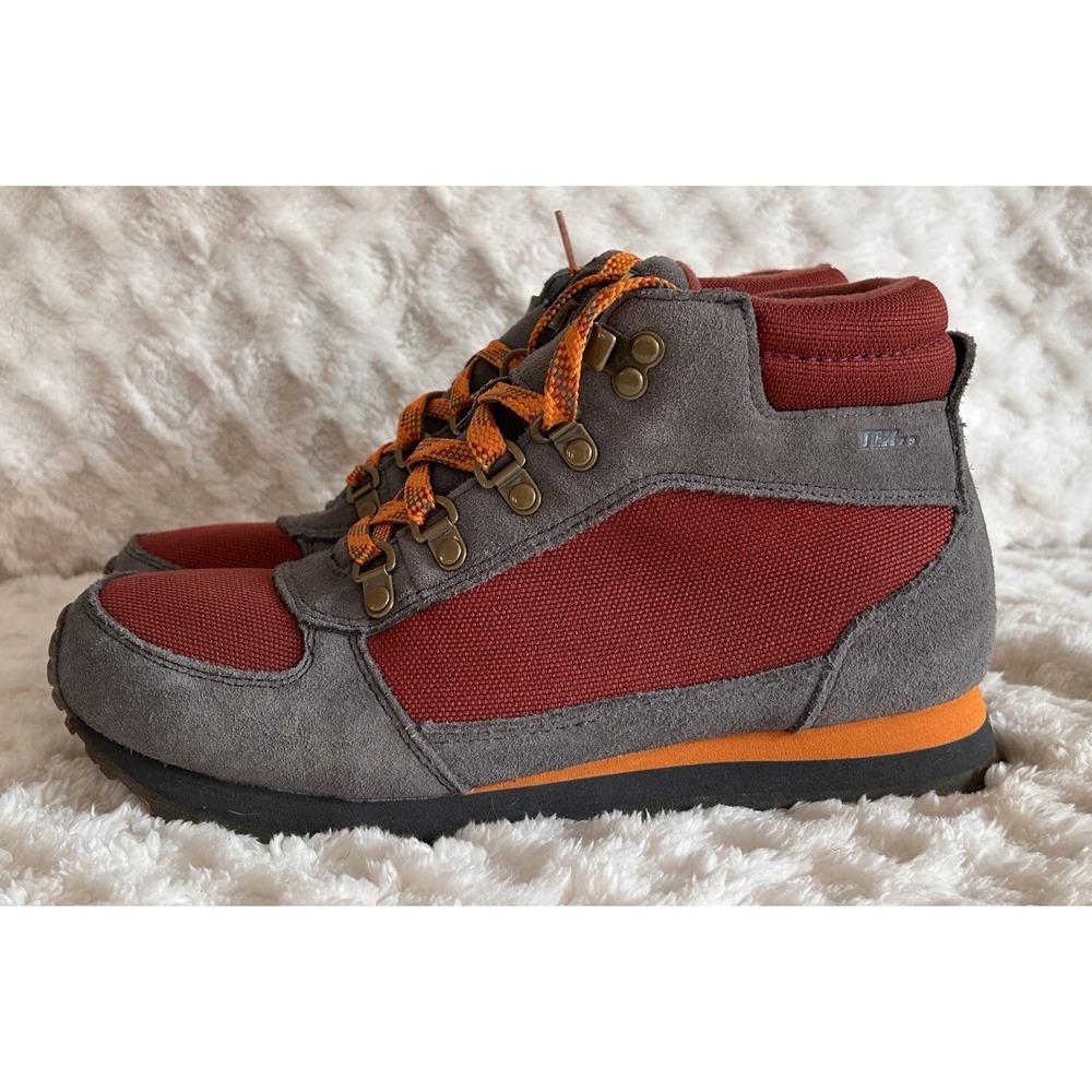 L.L.Bean Katahdin hiking Boots Kids Size 5 Terracotta And Gray NWOB